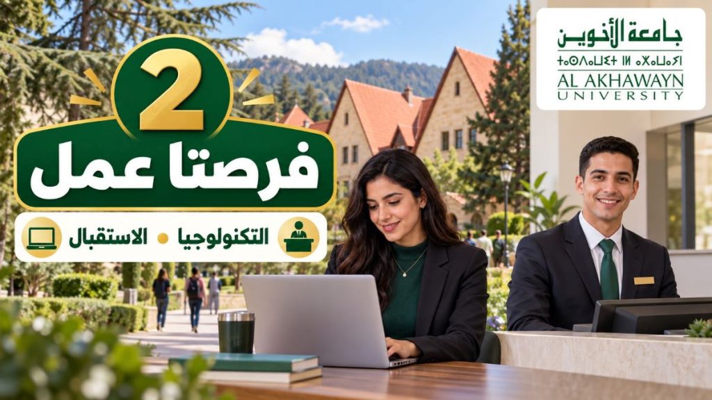 جامعة الأخوين بإفران تعلن عن فرصتي عمل في التكنولوجيا والاستقبال