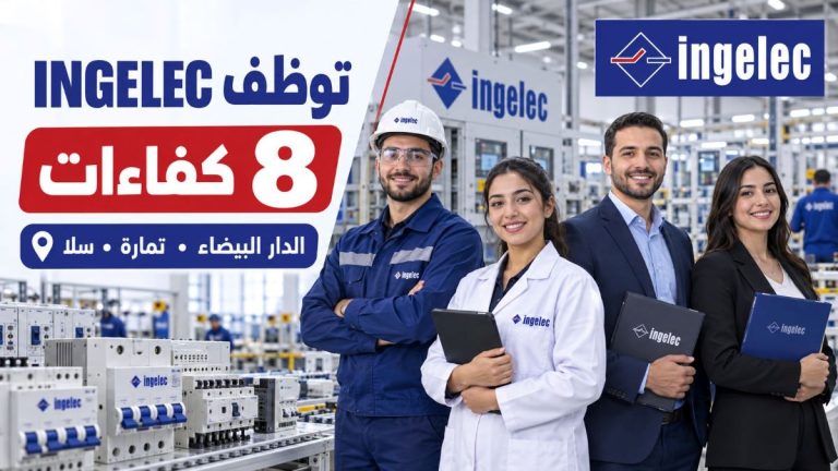 شركة INGELEC توظف 8 كفاءات في الدار البيضاء وتمارة وسلا