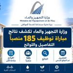 وزارة التجهيز والماء تكشف نتائج مباراة توظيف 185 منصباً.. التفاصيل واللوائح