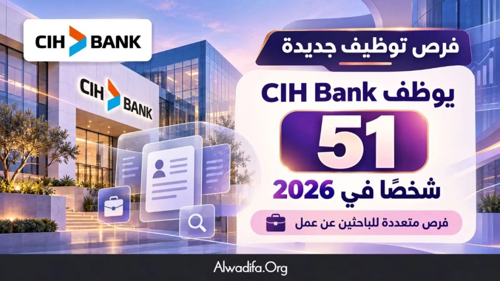 CIH Bank يوظف 51 شخصًا في 2026.. فرص متعددة للباحثين عن عمل
