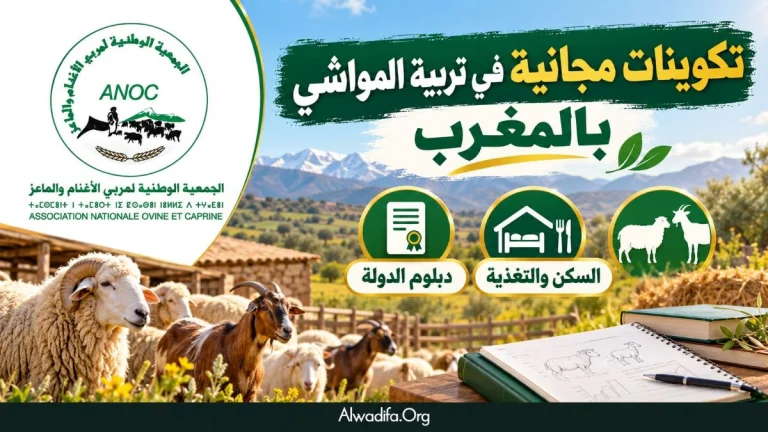 تكوينات مجانية في تربية المواشي بالمغرب مع السكن والتغذية والحصول على دبلوم الدولة